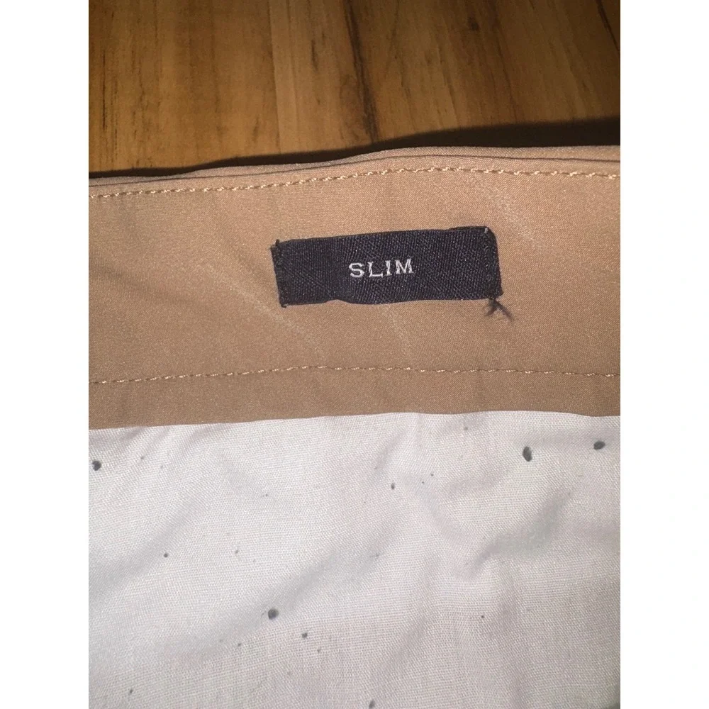 J‎ Crew Flex Slim Fit Chino Pants Khaki Mens W33 L30 Stretch Twill